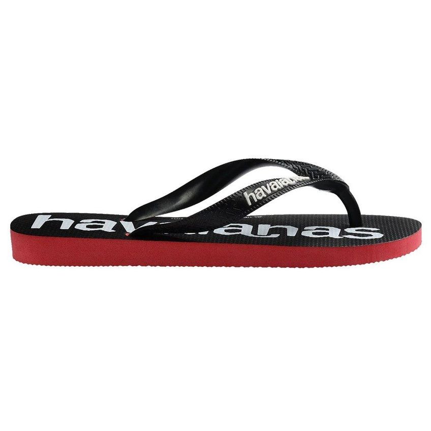 Havaianas Top Logomania II Preto/Vermelho Hibisco 33/4 - imagem 4