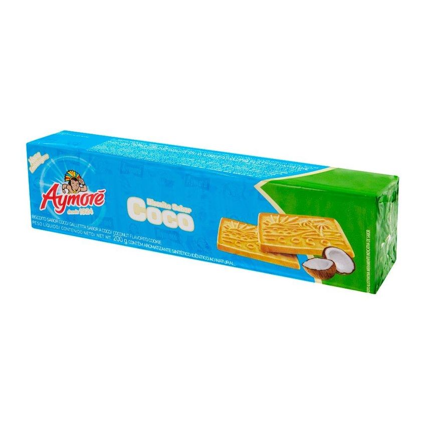 Biscoito Aymoré Coco 200g Embalagem Com 30 Unidades - imagem 3