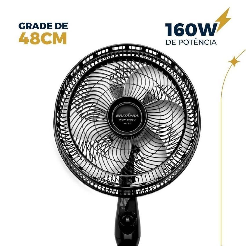Ventilador Britania Coluna Maxx Force 6 Pas 127v Bvc41a - imagem 3
