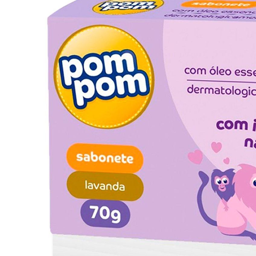 Sabonete Pom Pom Lavanda 70g Embalagem Com 12 Unidades - imagem 2