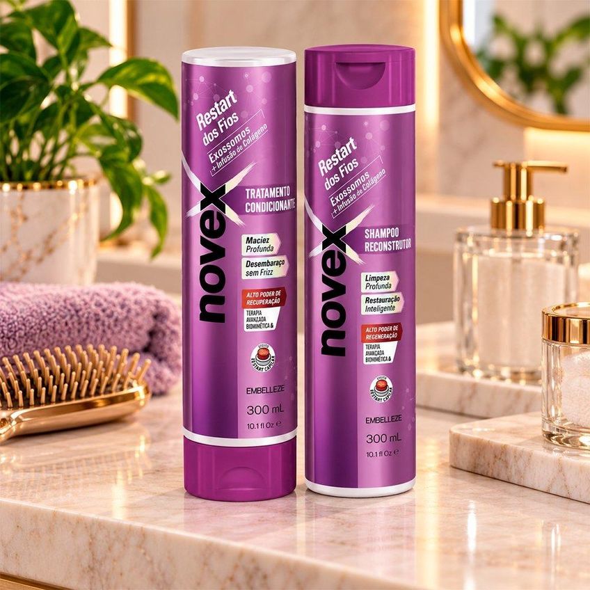 Shampoo Condicionador Novex Exossomos 300ml - imagem 4