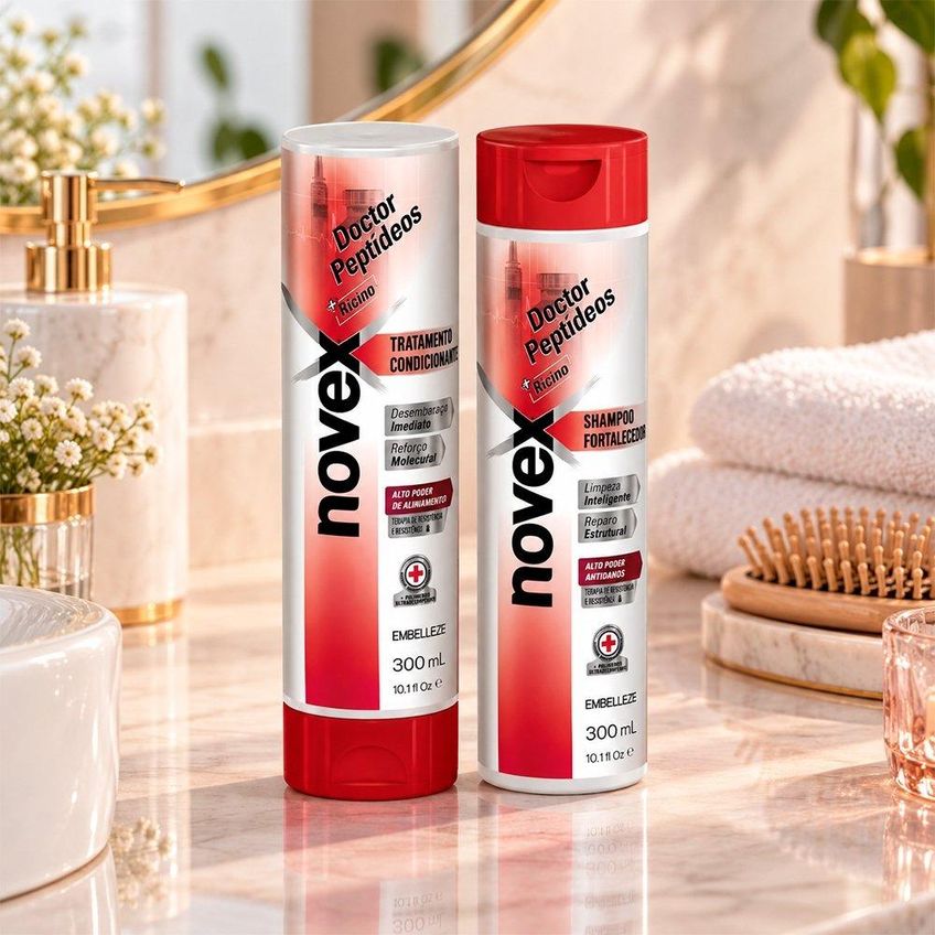 Shampoo Condicionador Novex Peptídeos 300ml - imagem 4
