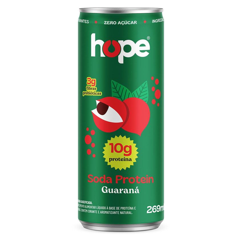 Soda Protein Guaraná 10g Hope 269ml - 6un - imagem 2