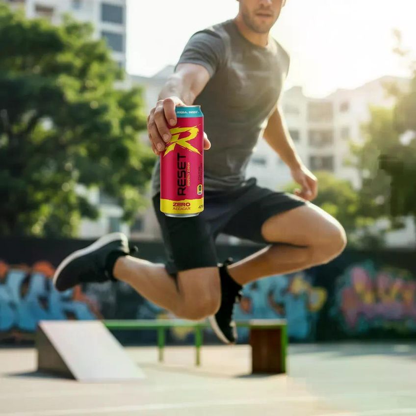 Energy Drink Zero Açúcar Frutas Vermelhas Reset 473ml - 6un - imagem 3