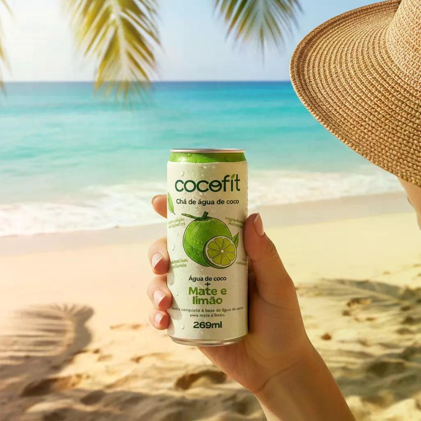 Chá Água De Coco Mate Limão Cocofit 269ml - 6un - imagem 4