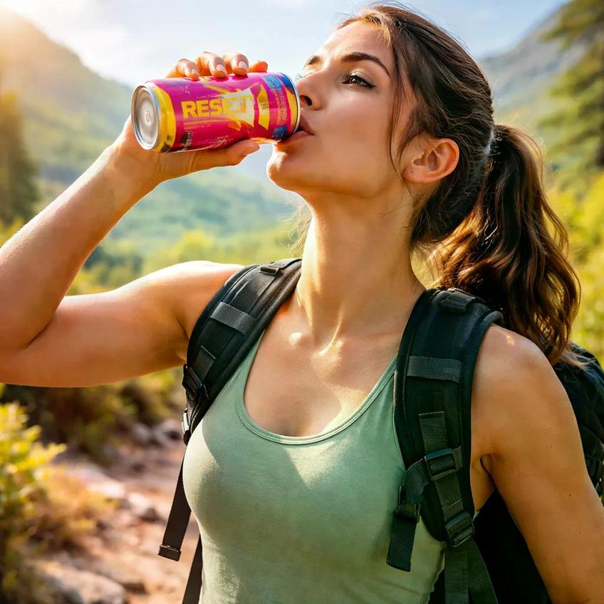 Energy Drink Zero Açúcar Morango E Pêssego Reset 473ml - 6un - imagem 3