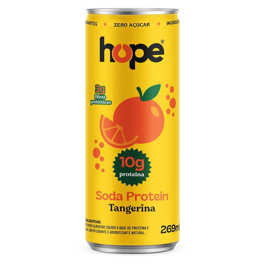 Soda Protein Tangerina 10g Hope 269ml - 6un - imagem 5