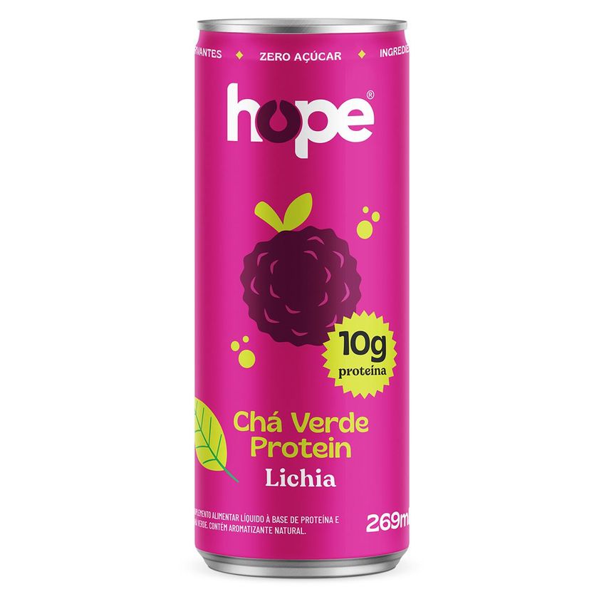Chá Verde Protein Lichia 10g Hope 269ml - 6un - imagem 4