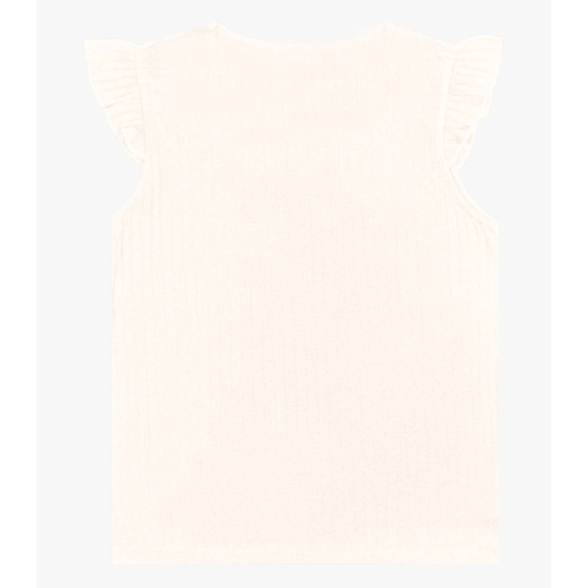 Blusa Feminina Infantil Ribana Canelada Trick Nick Bege 6 - imagem 5