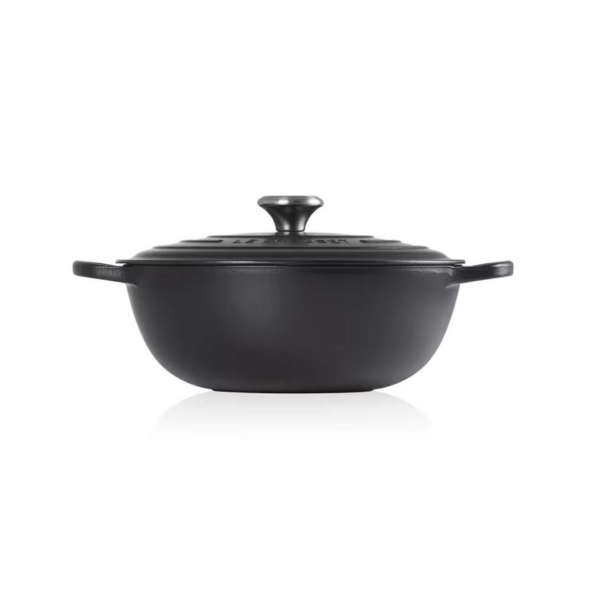 Panela Marmita Le Creuset Signature 28cm Em Ferro Fundido Black Matte 21114280000430 - imagem 3