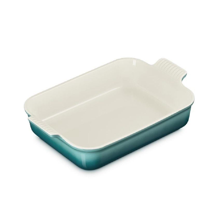 Travessa Retangular Le Creuset Heritage 32cm Em Cerâmica Bleu Riviera 71102320990080 - imagem 4