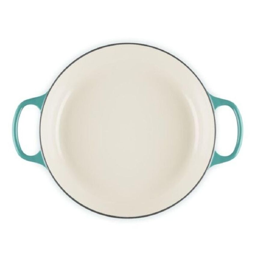 Caçarola Buffet Le Creuset Signature 30cm Com Puxador Dourado Em Ferro Fundido Bleu Riviera 21180300994450 - imagem 3