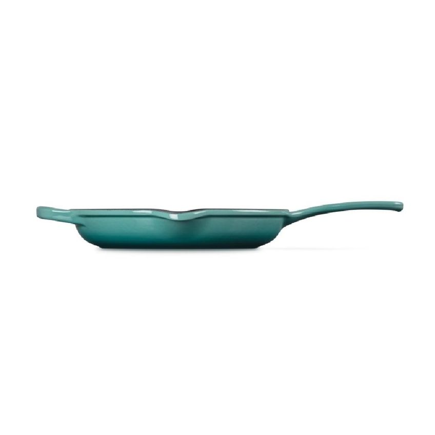 Frigideira Skillet Le Creuset Signature 23cm Redonda Com Alca Em Ferro Fundido Bleu Riviera 20182230990422 - imagem 3