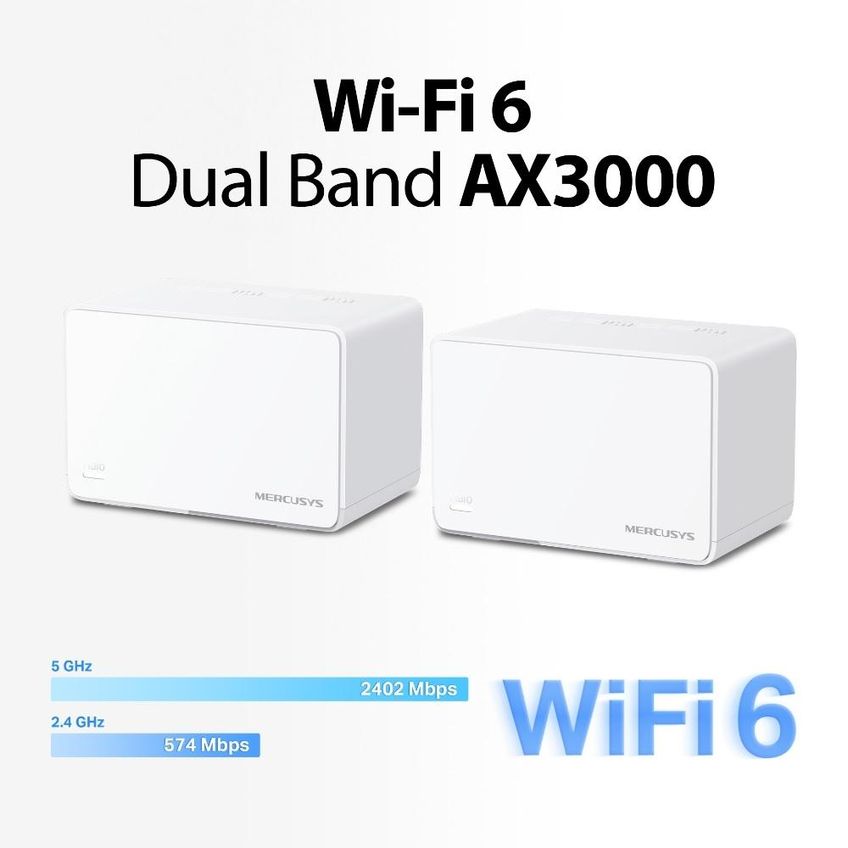 Roteador Wifi 6 Mesh Halo H80x (2-pack) Ax3000 Mercusys - imagem 3