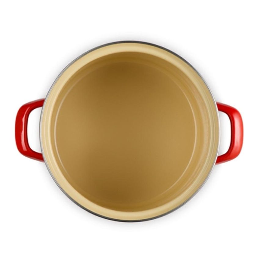 Stockpot Le Creuset 7,6l 22cm Em Aço Esmaltado Com Puxador Inox Vermelho 56000080602203 - imagem 3