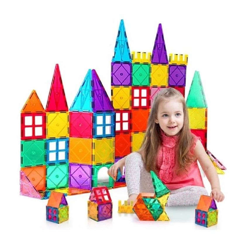 Azulejos Magnéticos Janelas Coloridas 60 Pcs - Yins Kids - imagem 3