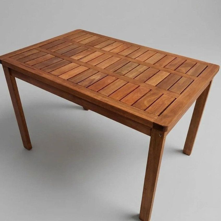 Conjunto Externo Mesa Ember 120cm E 6 Cadeiras Ultron Madeira Maciça Marrom Marrom - imagem 3