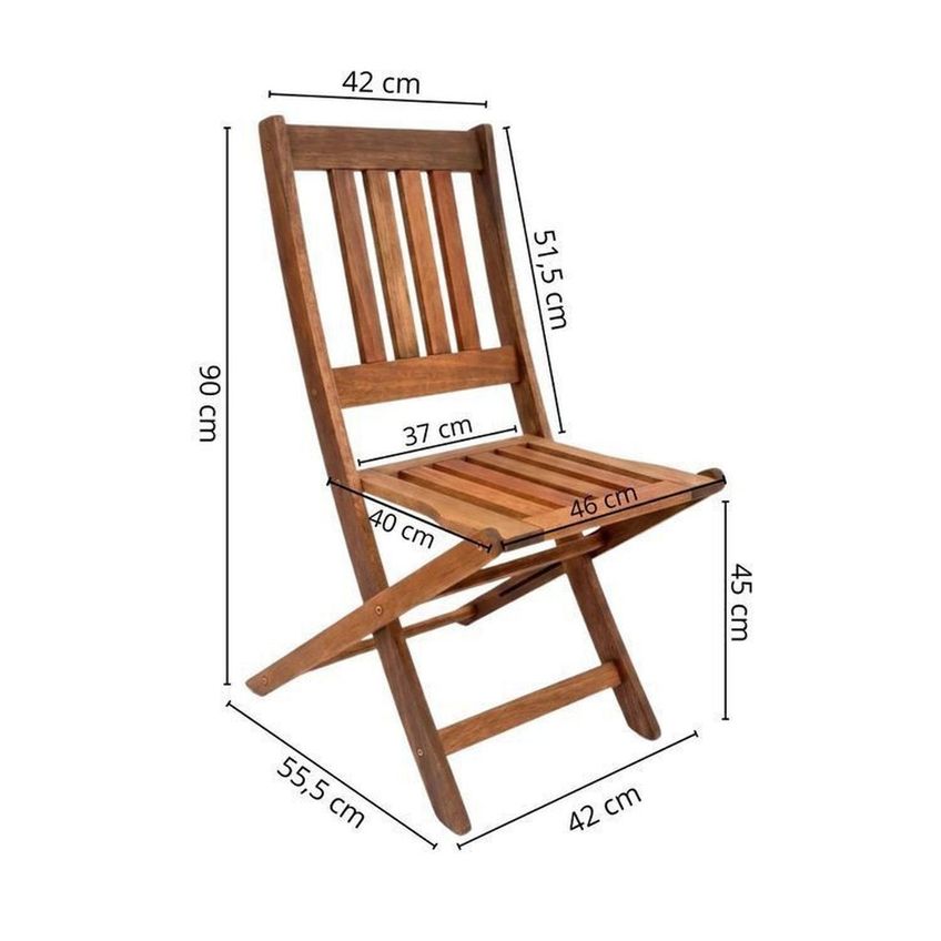 Conjunto Externo Mesa Ember 120cm E 6 Cadeiras Asaprata Madeira Maciça Marrom Marrom - imagem 5