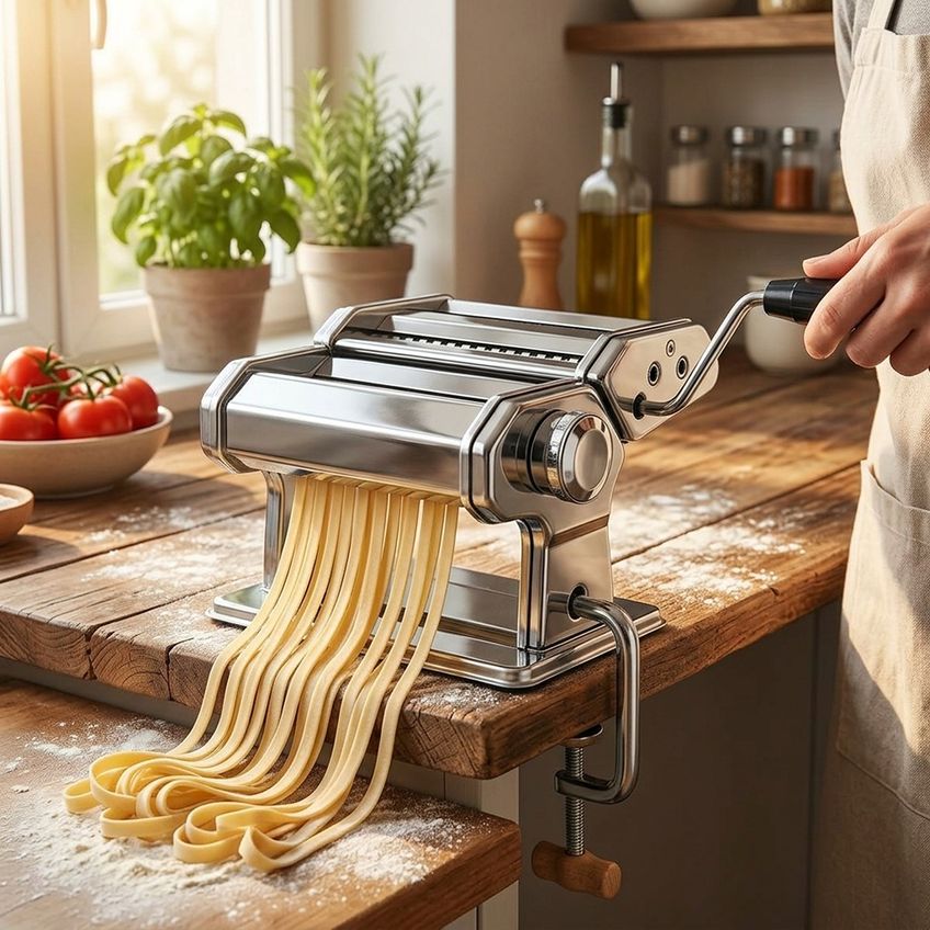 Máquina Italiana Talharim Espaguete Lazanha Pastel Massas - imagem 3