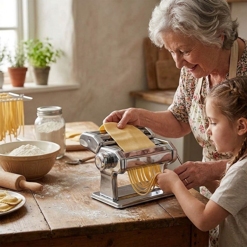 Máquina De Pasta E Massa Fresca Italiana Talharim Espaguete - imagem 2