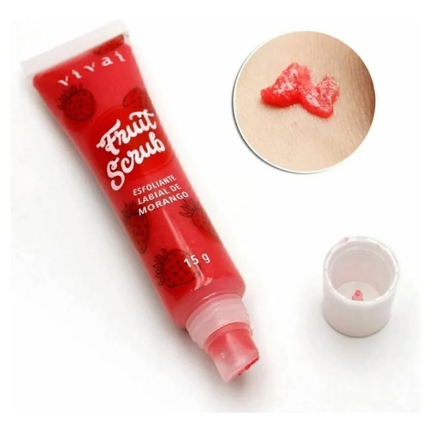 Esfoliante Labial Fruit Scrub Morango 3105 (15g) - imagem 2