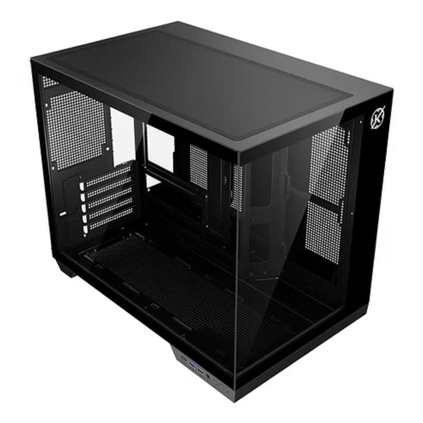 Gabinete Gamer Kalkan Saga Vidro Temperado Aquario Cor Preto - imagem 3