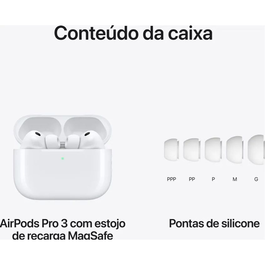Apple Airpods Pro 3 Com Cancelamento De Ruído - imagem 4