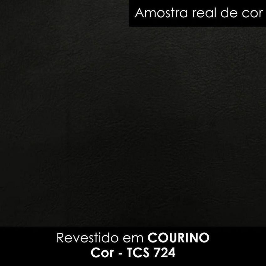 Puff Decorativo Verso 45x51 Cm Pes Madeira Courino Tcs 724 Moll - imagem 4