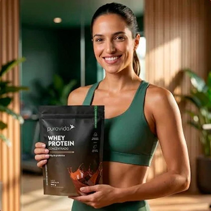 Puravida Chocolate Whey Concentrado 450g - imagem 3