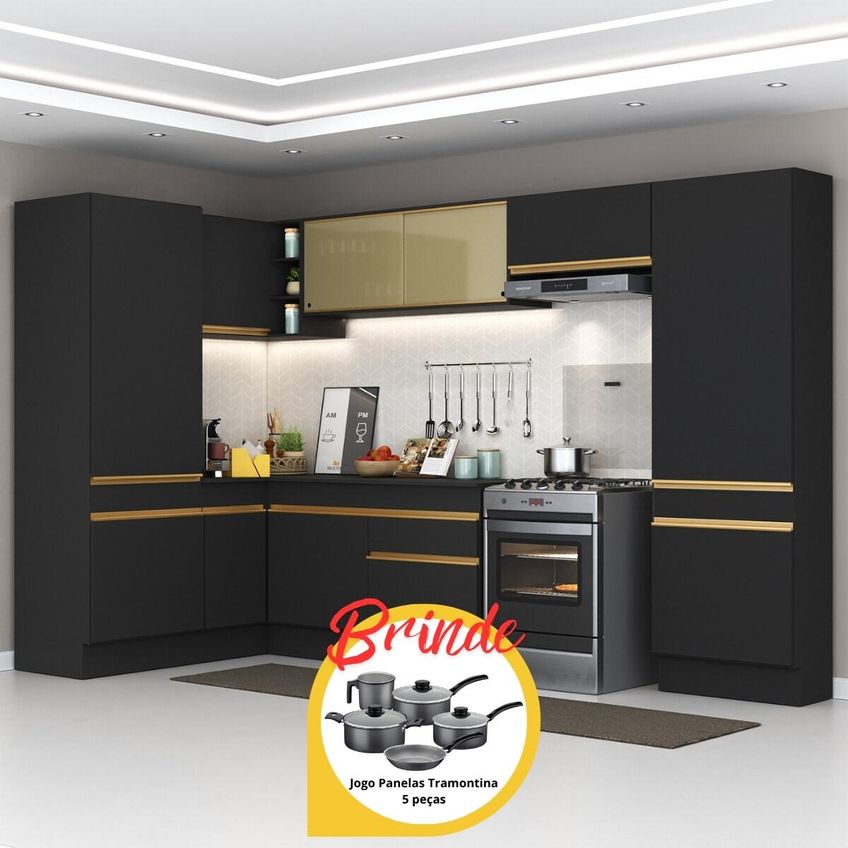 Cozinha Compacta Jogo De Panela Brinde FL2090P Multimóveis - imagem 2