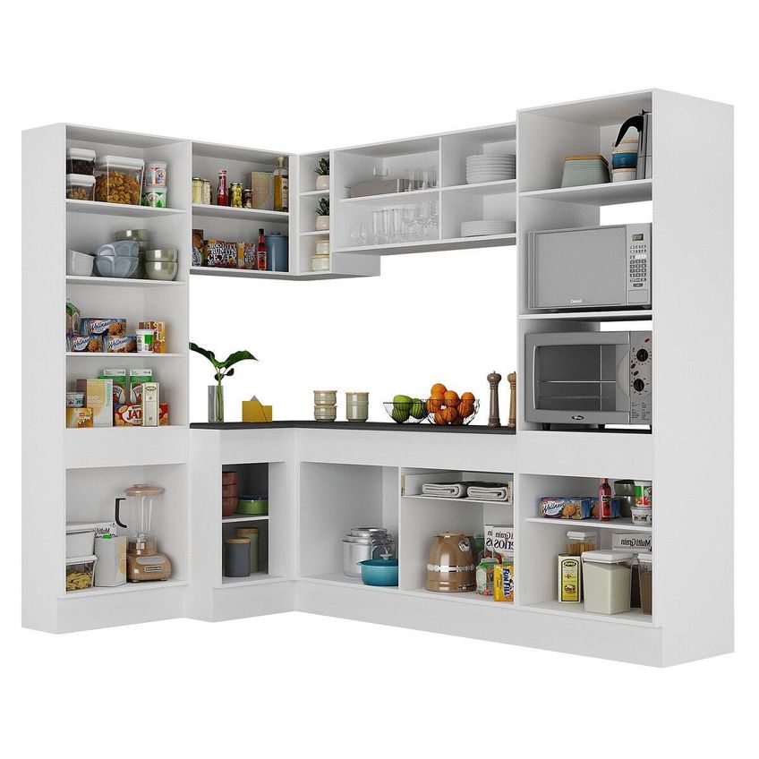 Armário de Cozinha Canto + Panela Brinde FL2085 Multimóveis - imagem 5
