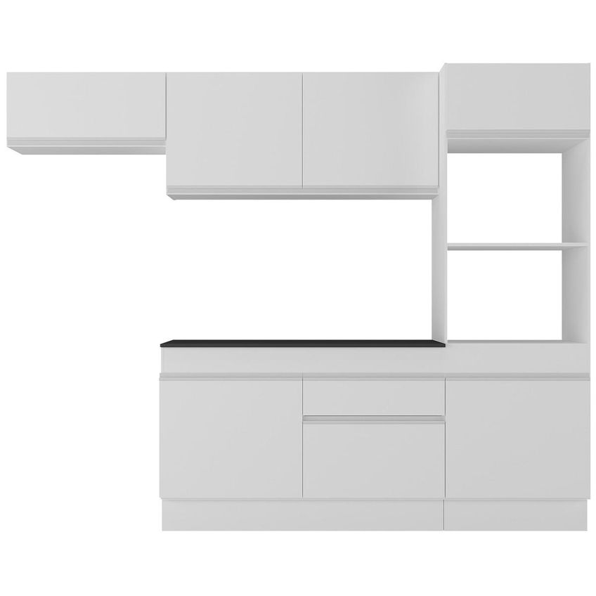 Cozinha Compacta Armário Balcão E Rodapé Fl2176 Made Multi Branco - imagem 5