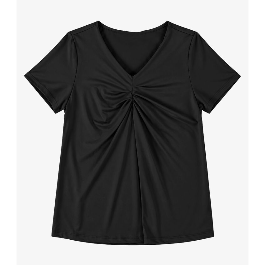Blusa Verão Feminina Plus Size Secret Preto Plus G1 - imagem 4