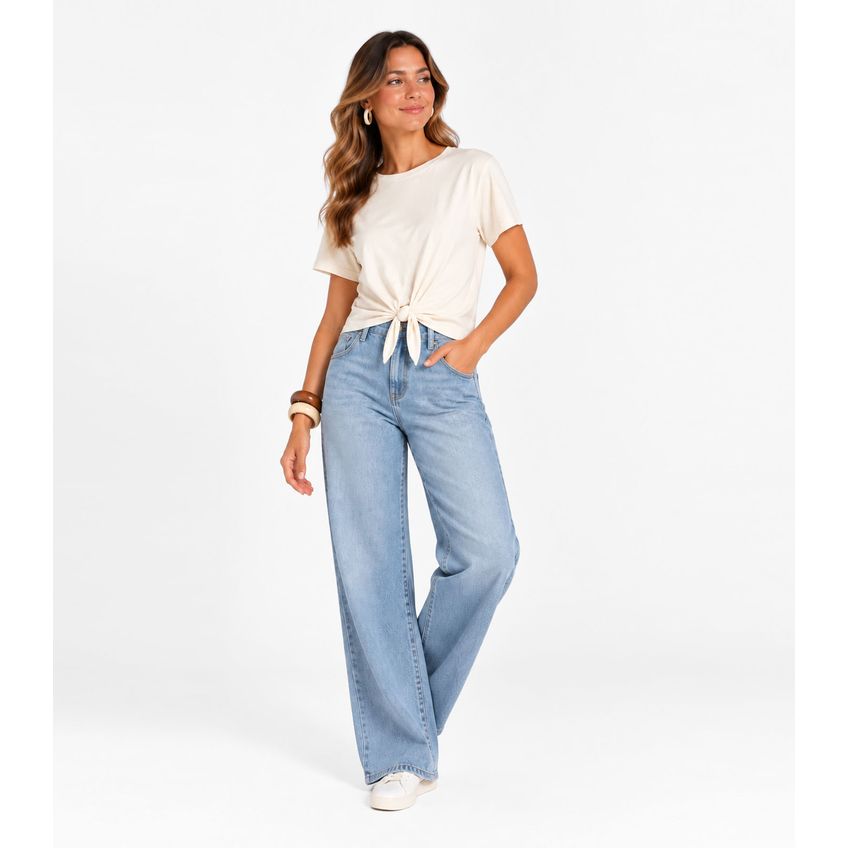 Blusa Verão Feminino Rovitex Bege P - imagem 3