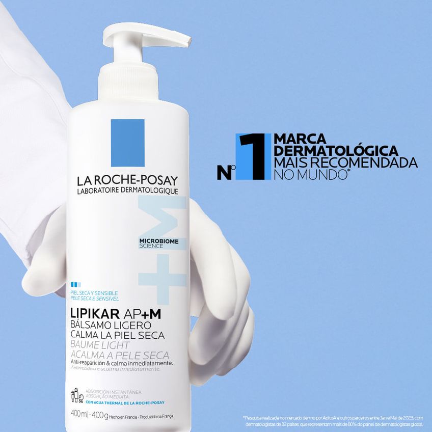 Lipikar Ap+m La Roche Posay Bálsamo Ligero Baume Light 400ml La Roche - imagem 3