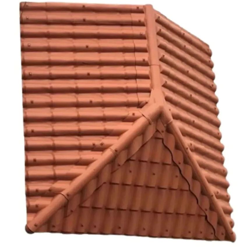 Kit Com 45 Telha Pvc Plan Cerâmica 2,42 Metros X 88cm Com 6 Ondas Terracota - P3010021 - Afort - imagem 3