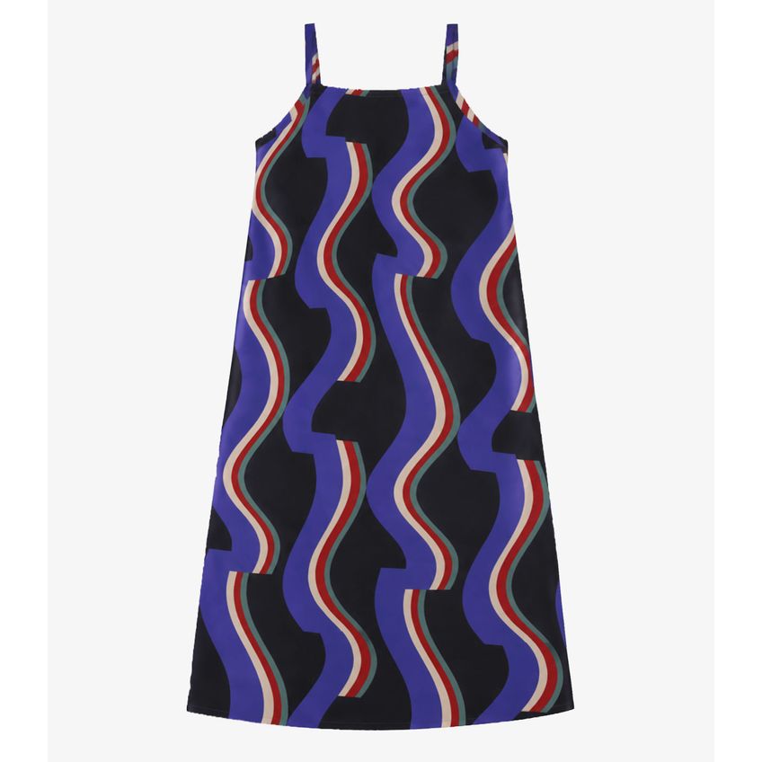 Vestido Midi Verão Feminino Infinita Cor Preto P - imagem 4