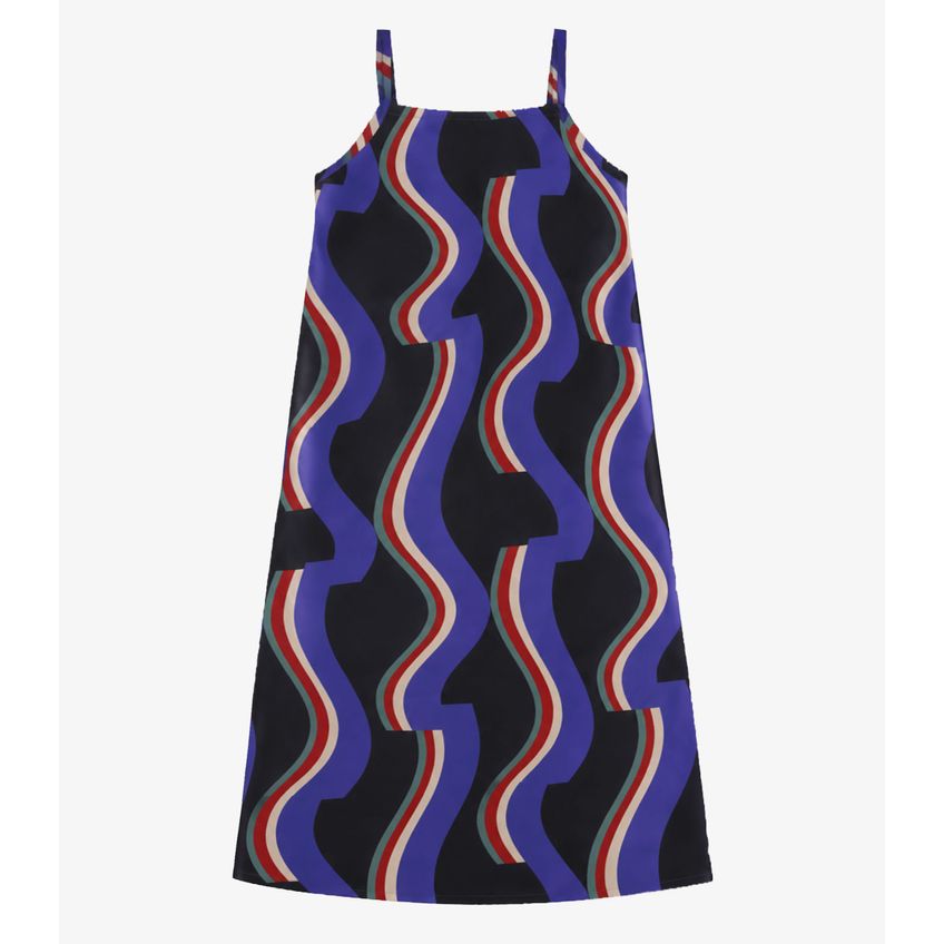Vestido Midi Verão Feminino Infinita Cor Preto P - imagem 5