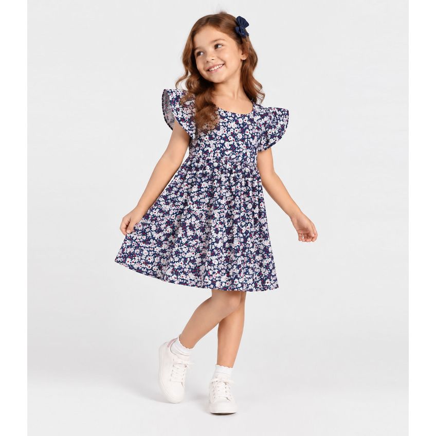 Vestido Verão Infantil Feminino Select Azul 10 - imagem 3