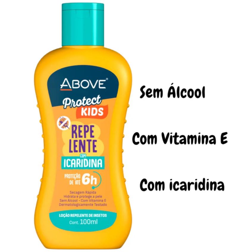 Repelente De Insetos Above Kids Com Icaridina Loção 100 Ml - Above Above - imagem 3