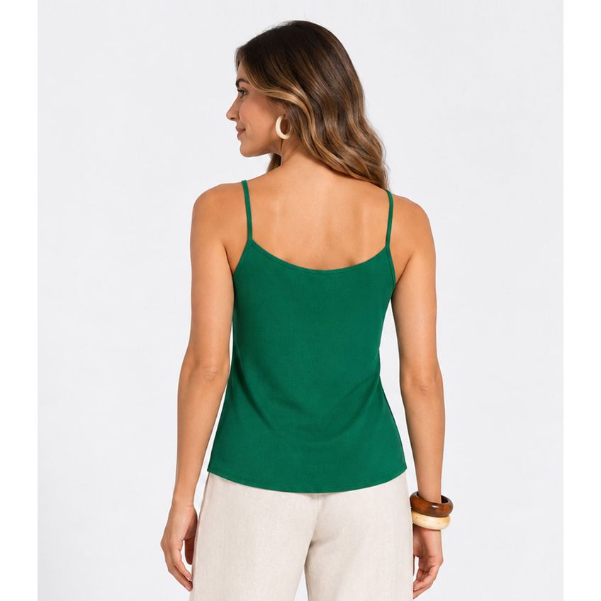 Blusa De Alça Verão Feminino Rovitex Verde M - imagem 2