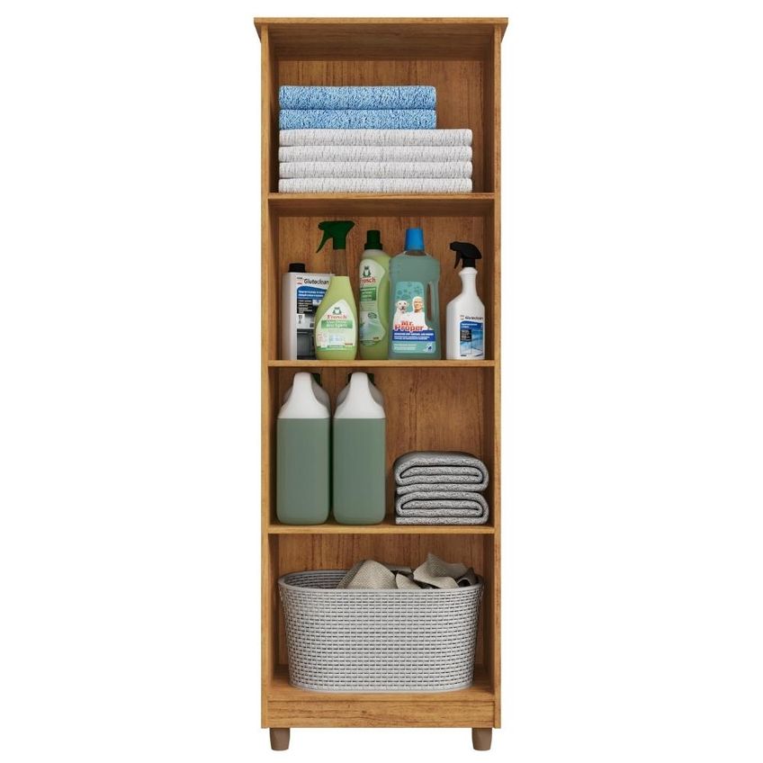 Armario Para Lavanderia Multiuso 2 Portas 143x53 Cm Nina Cedro Rudk - imagem 4