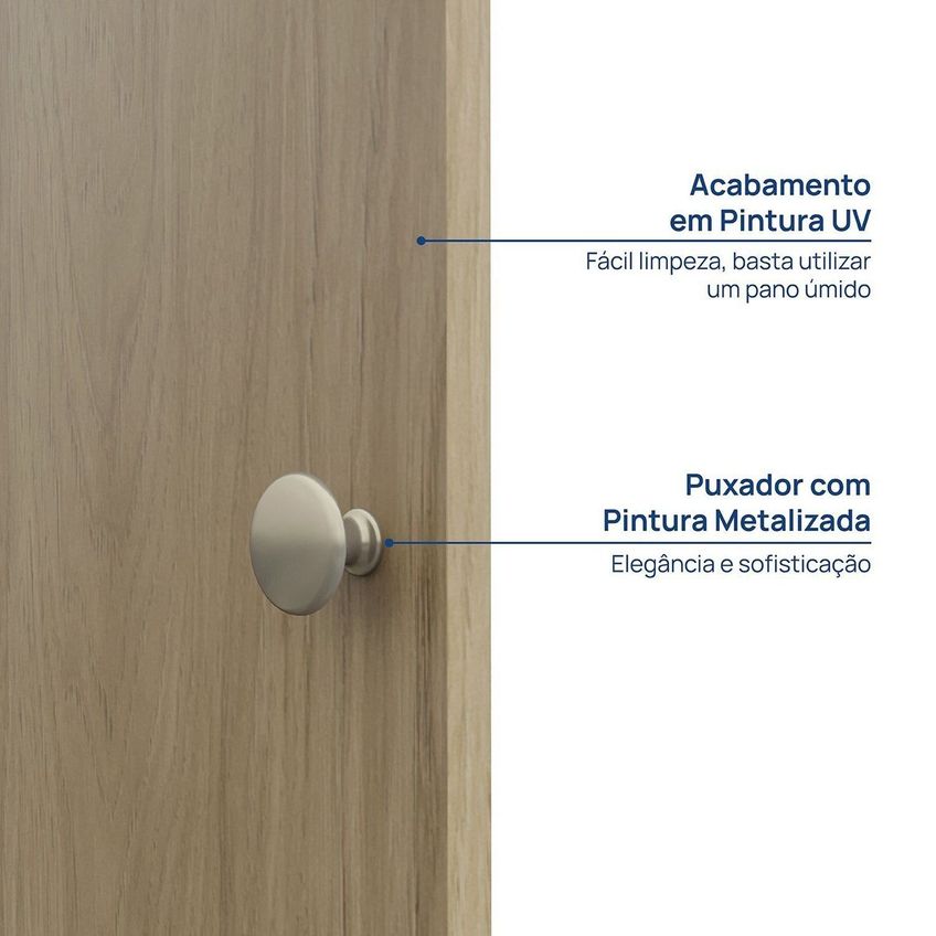Kit Porta Módulo 70cm X 180cm Frame Yescasa Acácia - imagem 3