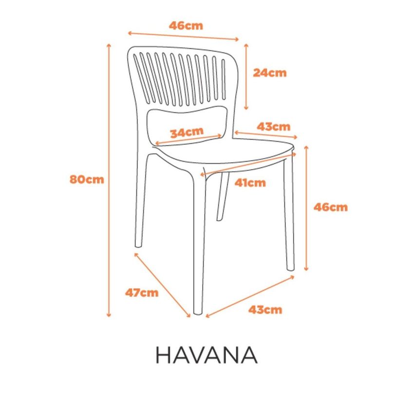 Cadeira Havana Em Polipropileno - Cor Verde Aloe Verde Aloe - imagem 3