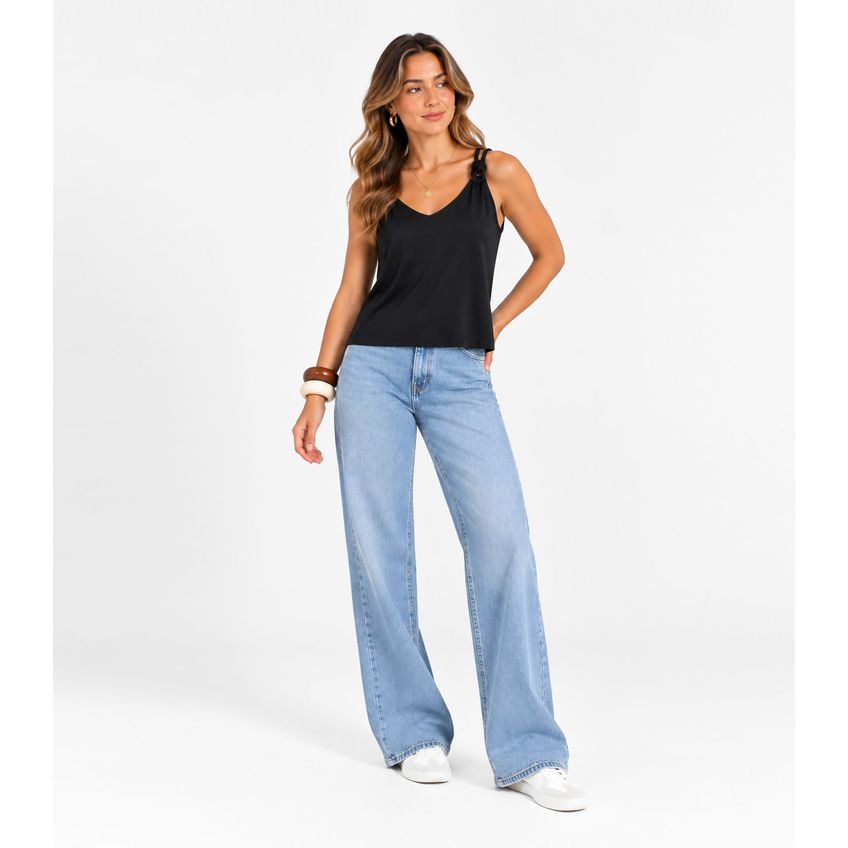 Blusa De Alça Feminino Endless Preto M - imagem 3