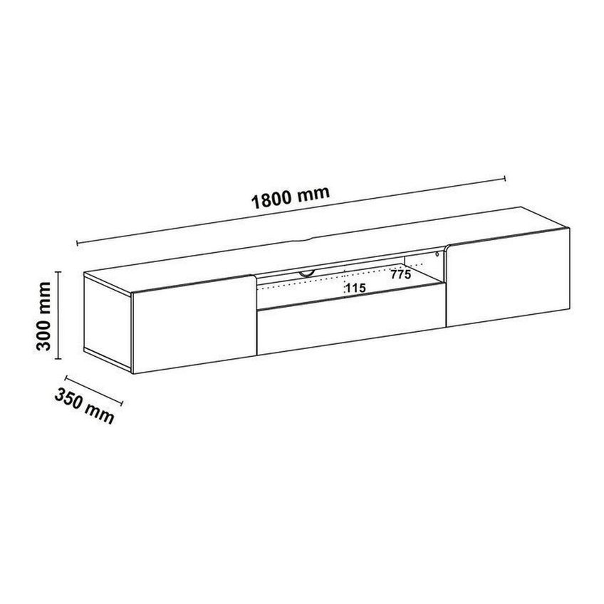 Conjunto Painel De Parede David E Slim Cinamomo/Off White - imagem 3