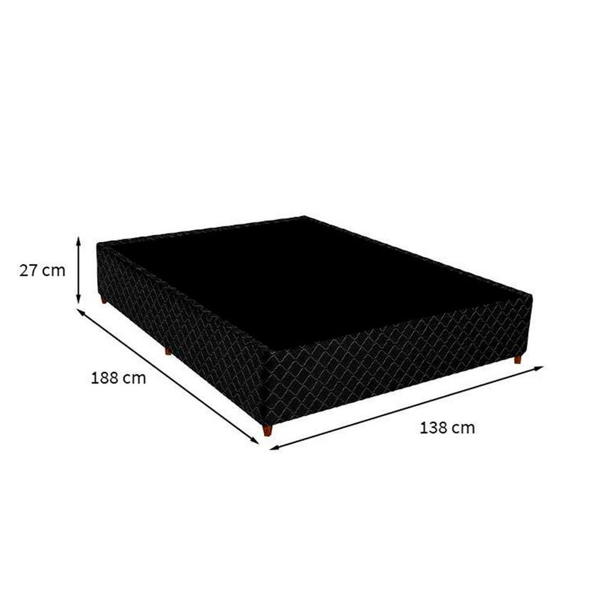 Base Cama Box Universal Convencional Gazin 27x188x138 Poliéster Bordado - imagem 3