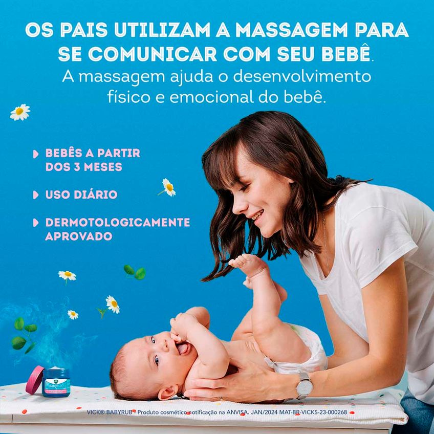 Vick Babyrub Bálsamo Para Bebês Lata 12g Vick - imagem 3