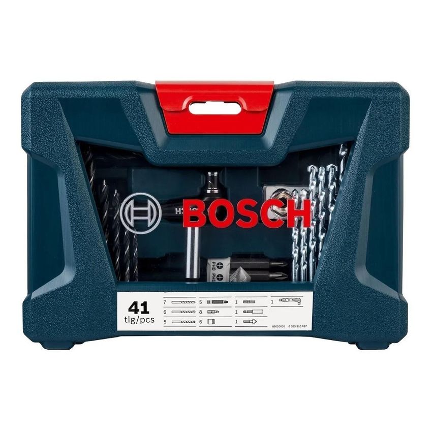 Kit De Pontas E Brocas Bosch V-line 41 Peças Modelo 2607017396 - imagem 3