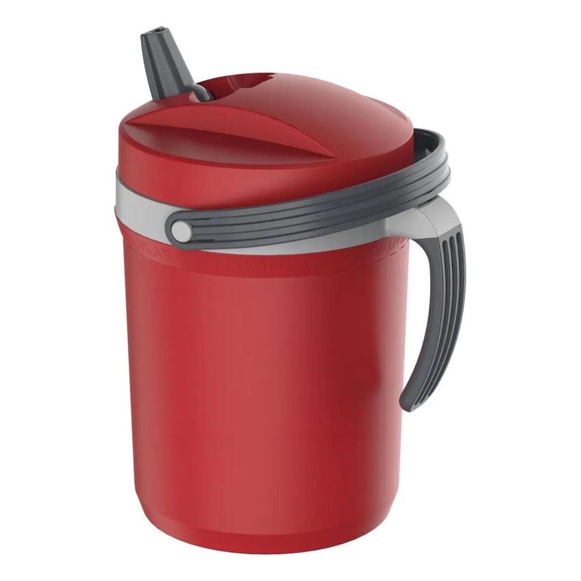 Garrafa Térmica Termolar Flip Top 2,5 Litros Vermelho - imagem 4